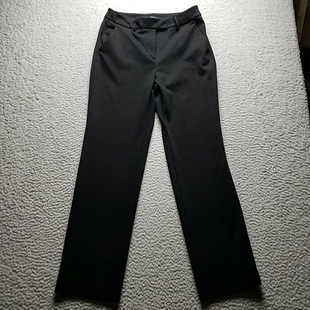 Simply Vera Vera Wang Dress Pants Womens 10 Black Twill Stretch Pockets Workwear